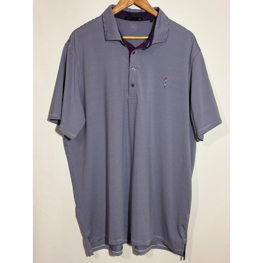 Greyson Mens XXL Golf Polo Shirt Bundle of 2 Purple Stripe Abstract Print 2pk‎ - Picture 9 of 16